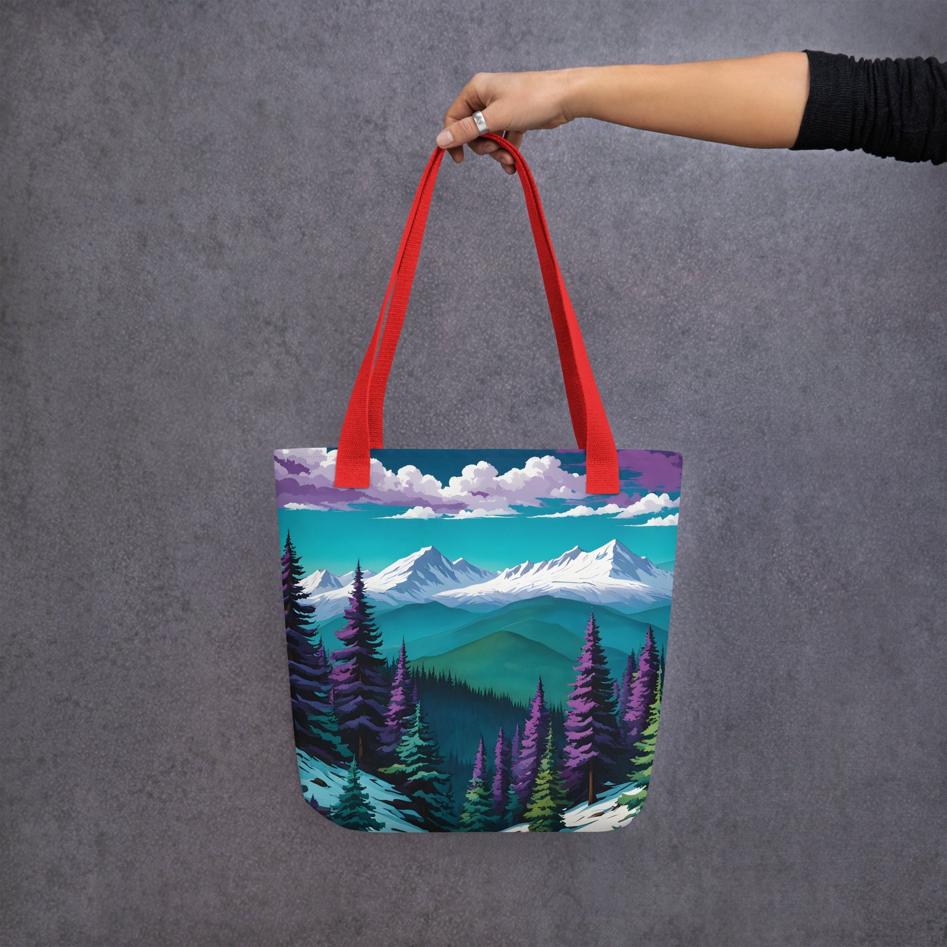 Purple Pine Forest Tote Bag - Tote Bags - Discovery Co.