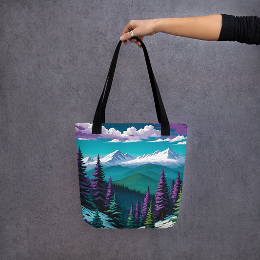 Purple Pine Forest Tote Bag - Tote Bags - Discovery Co.