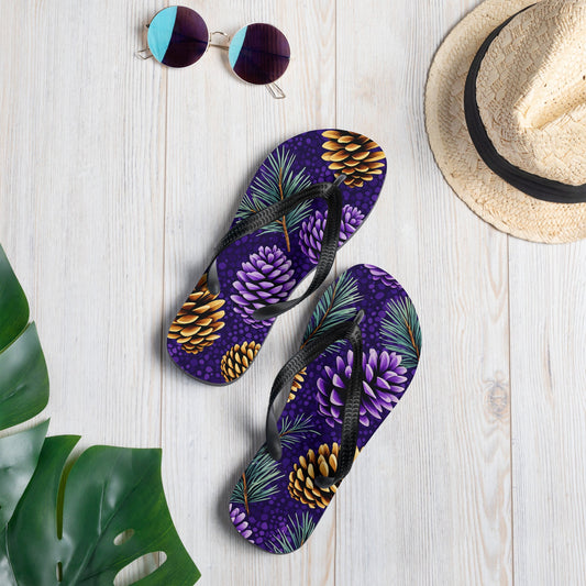 Purple Pinecone Flip - Flops - Footwear - Discovery Co.
