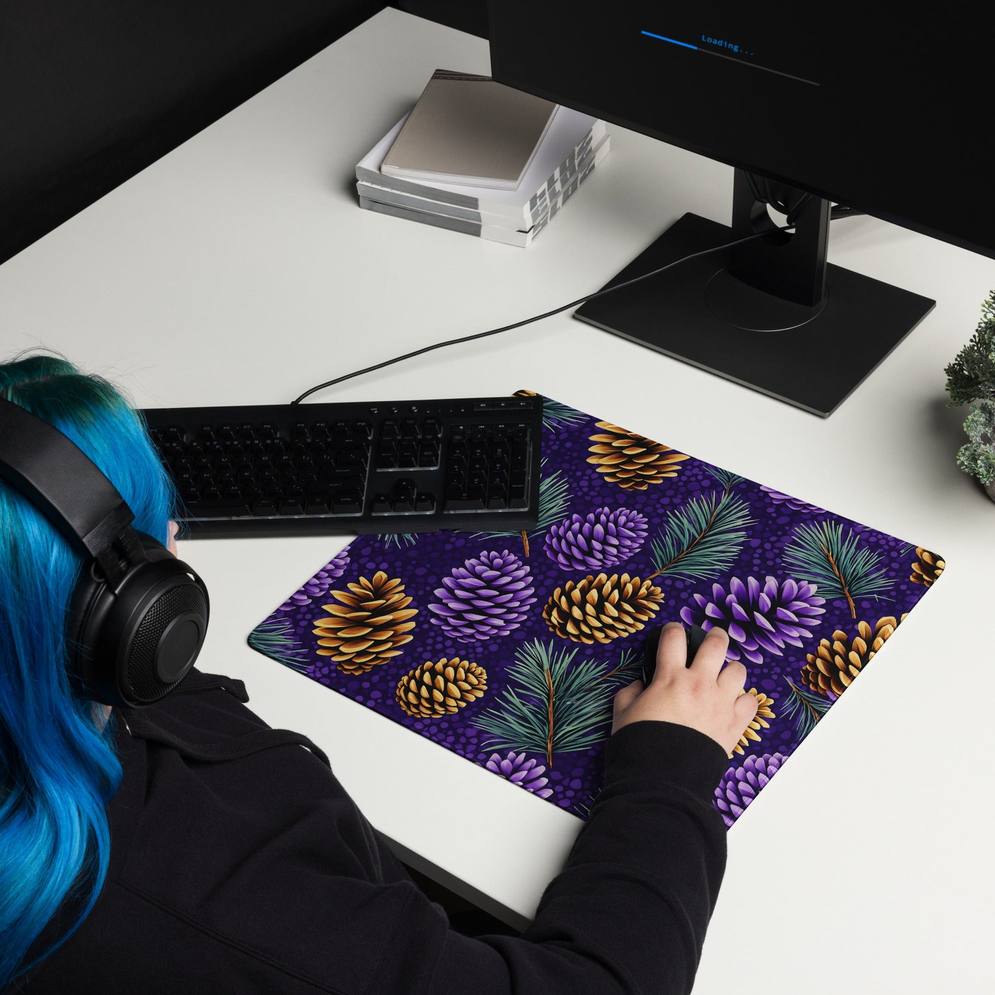 Purple Pinecone Gaming Mouse Pad - Mouse Pads - Discovery Co.