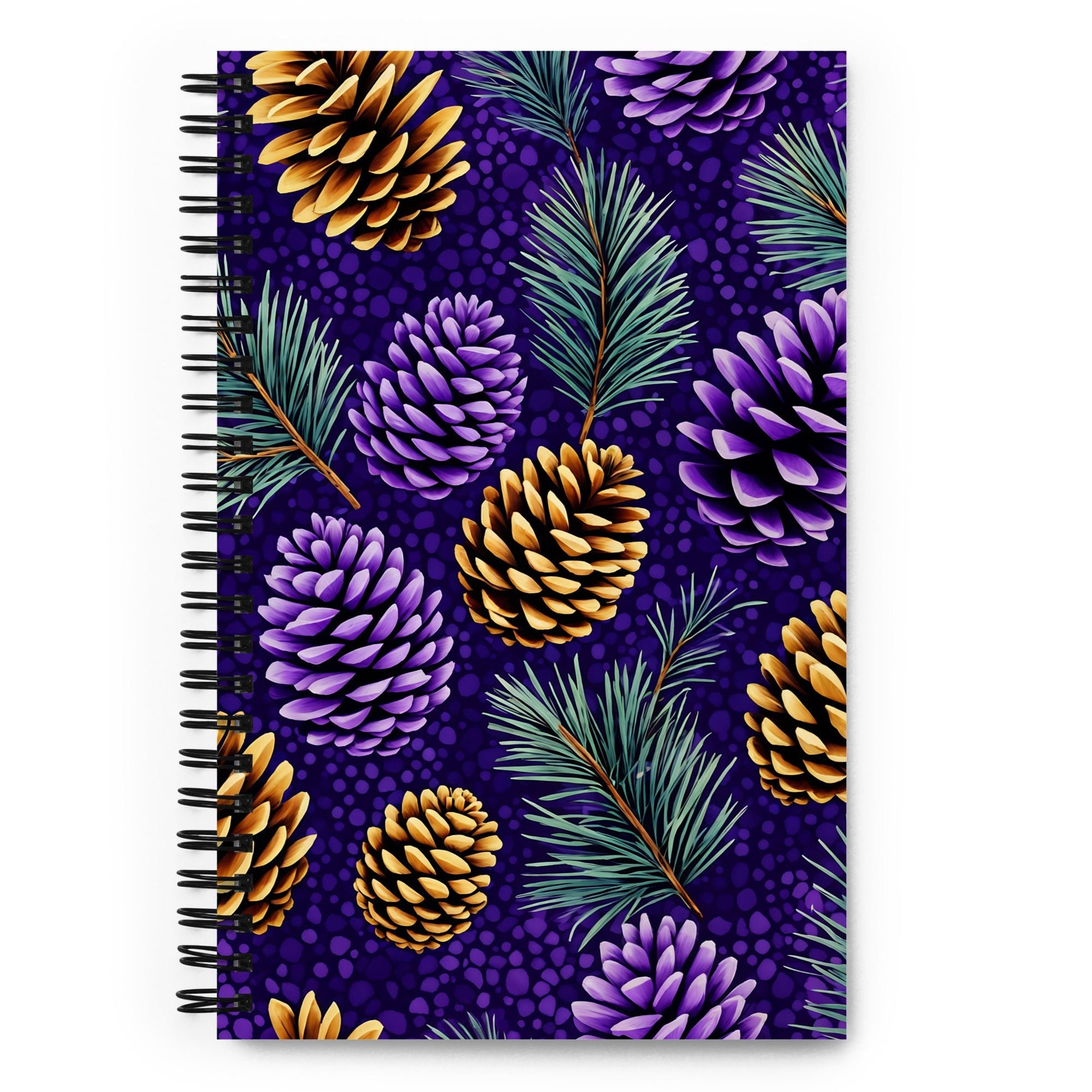 Purple Pinecone Spiral Notebook - Discovery Co.