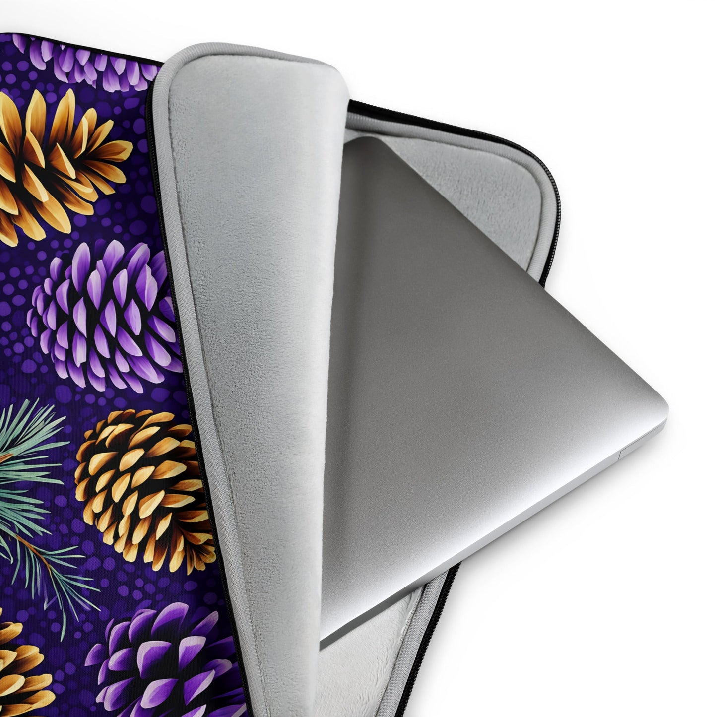 Purple Pinecones Laptop Sleeve - Laptop Cases - Discovery Co.