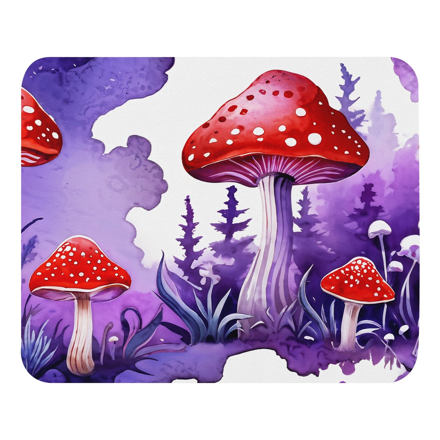 Purple Watercolor Mushroom Mouse Pad - Mouse Pads - Discovery Co.