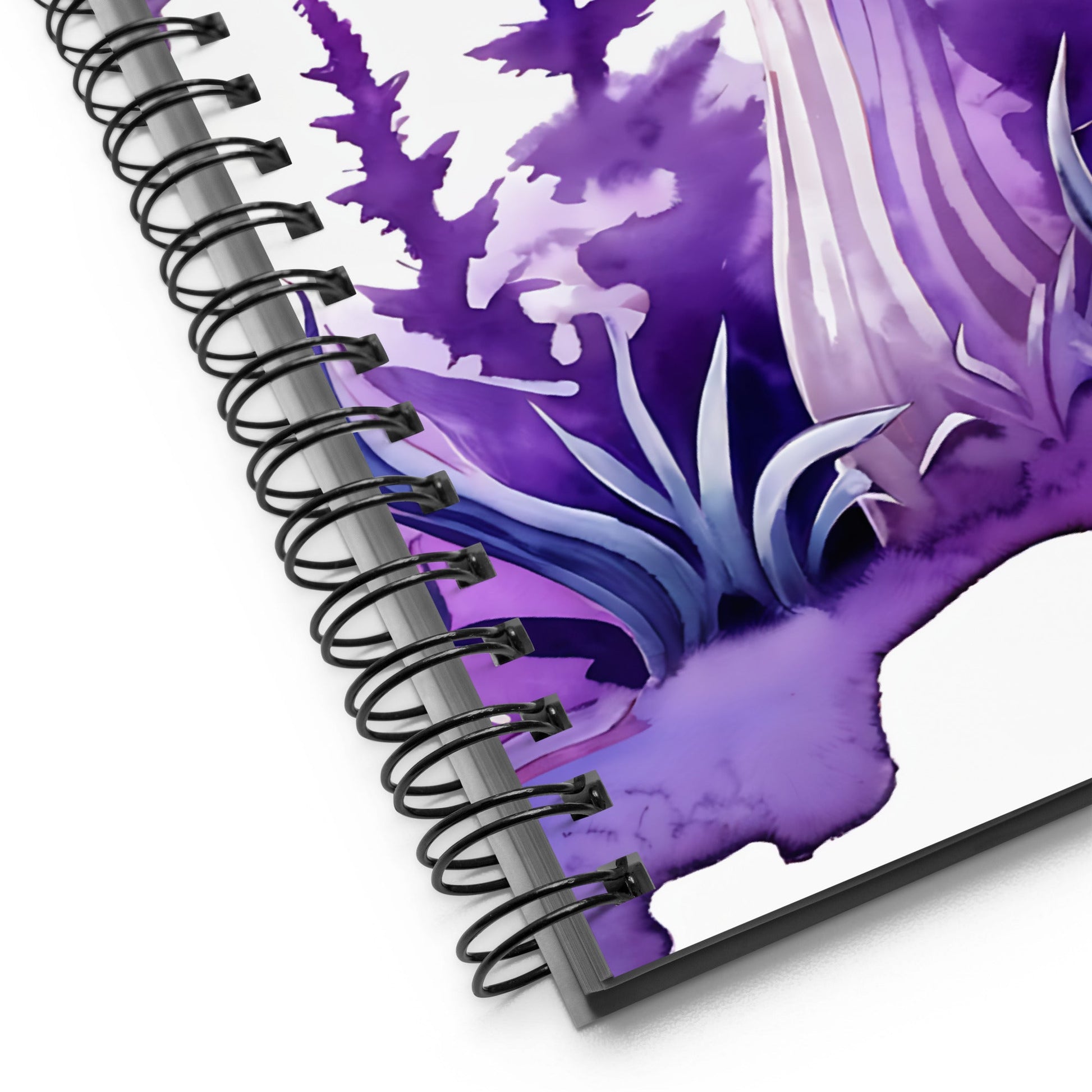 Purple Watercolor Mushrooms Spiral Notebook - Spiral Notebooks - Discovery Co.
