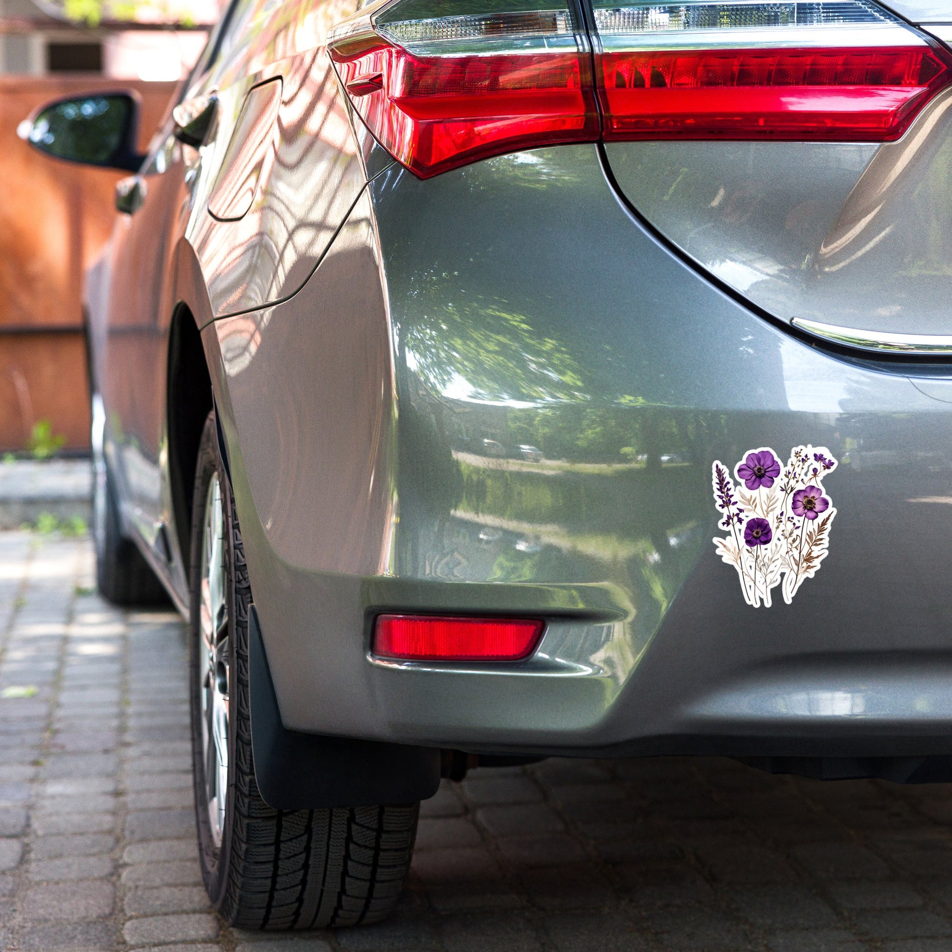 Purple Wildflowers Bubble - free Stickers - Stickers - Discovery Co.