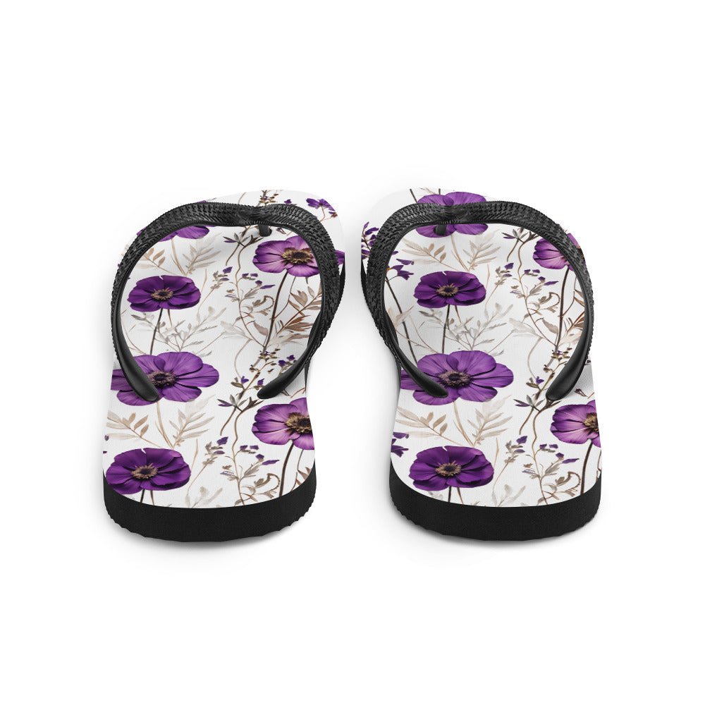 Purple Wildflowers Flip-Flops - Footwear - Discovery Co.