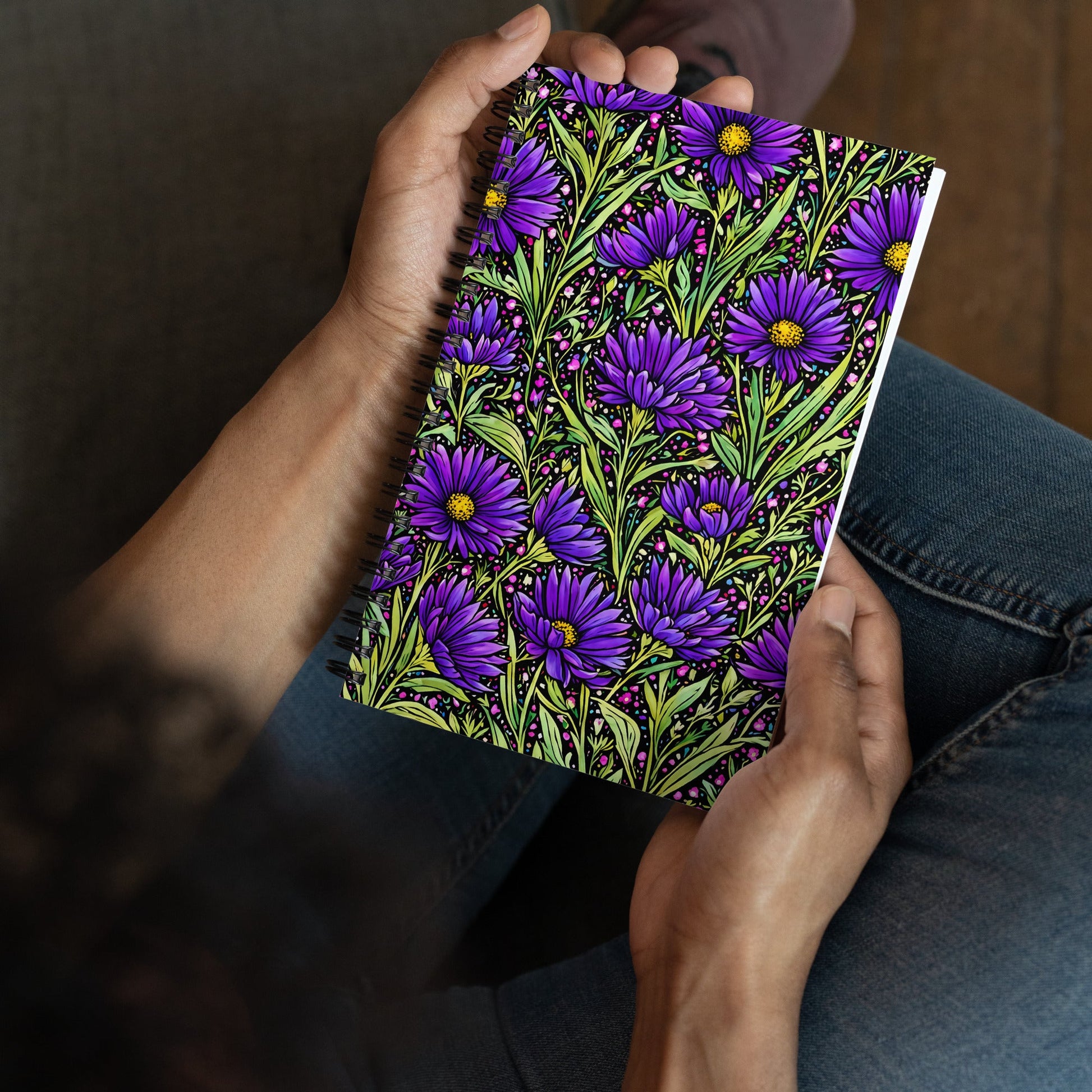 Purple Wildflowers II Spiral Notebook - Spiral Notebooks - Discovery Co.