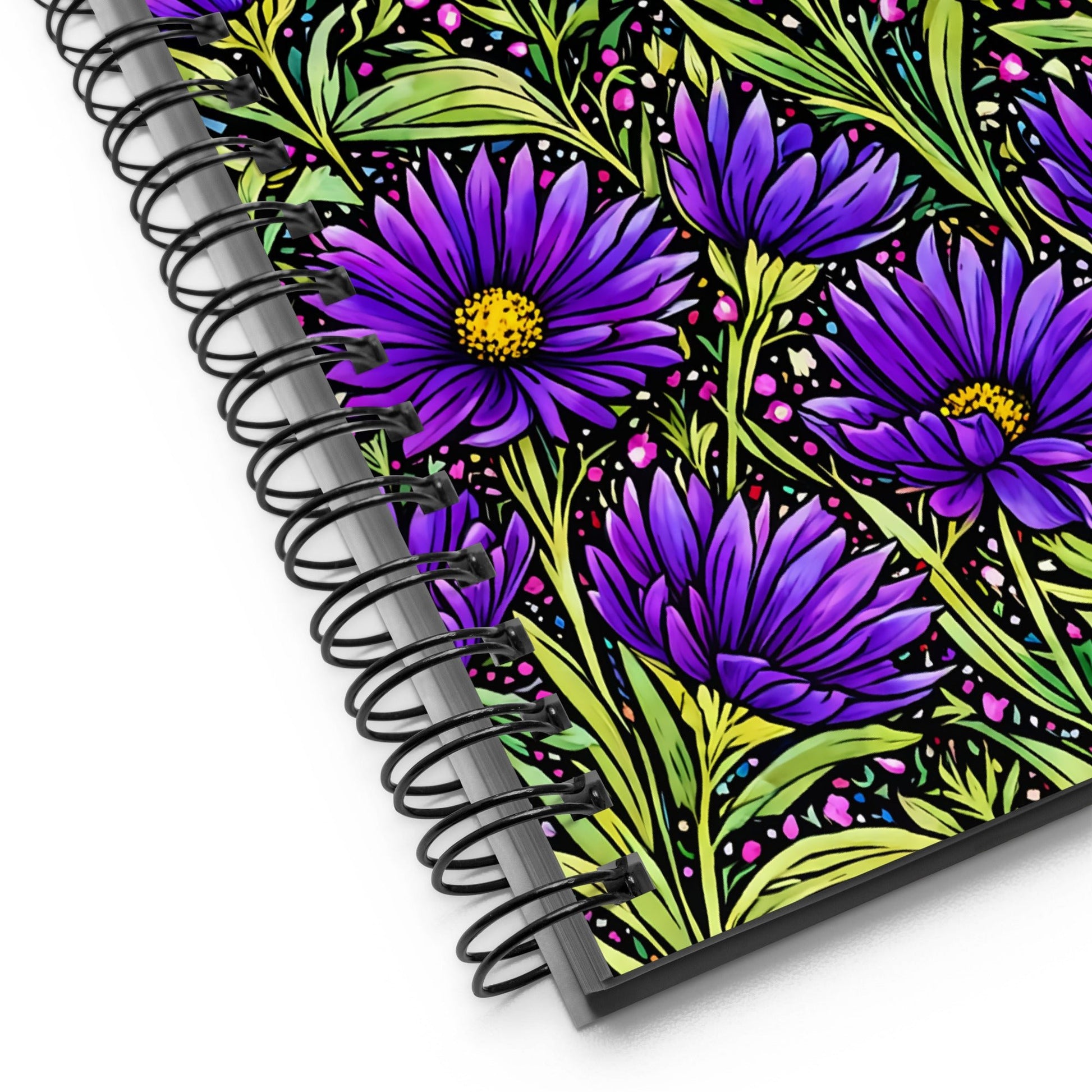 Purple Wildflowers II Spiral Notebook - Spiral Notebooks - Discovery Co.