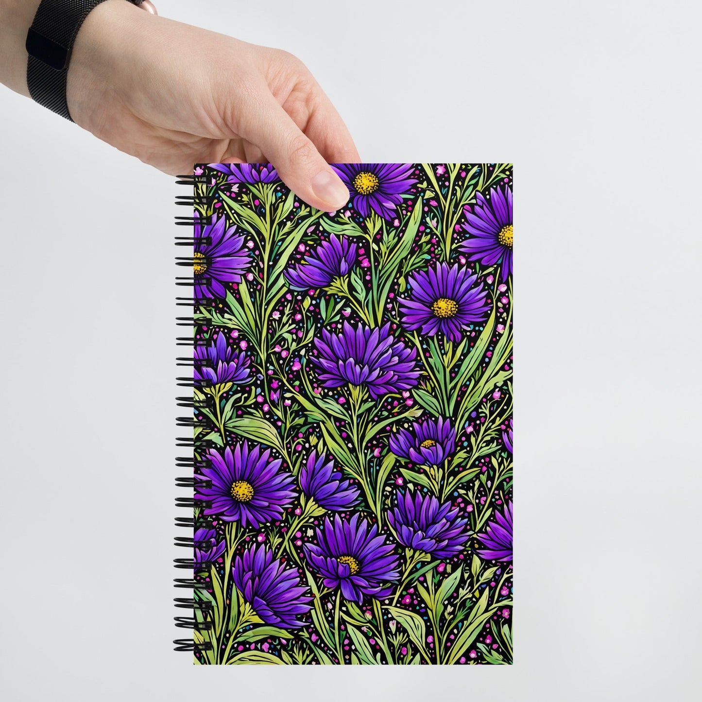 Purple Wildflowers II Spiral Notebook - Spiral Notebooks - Discovery Co.