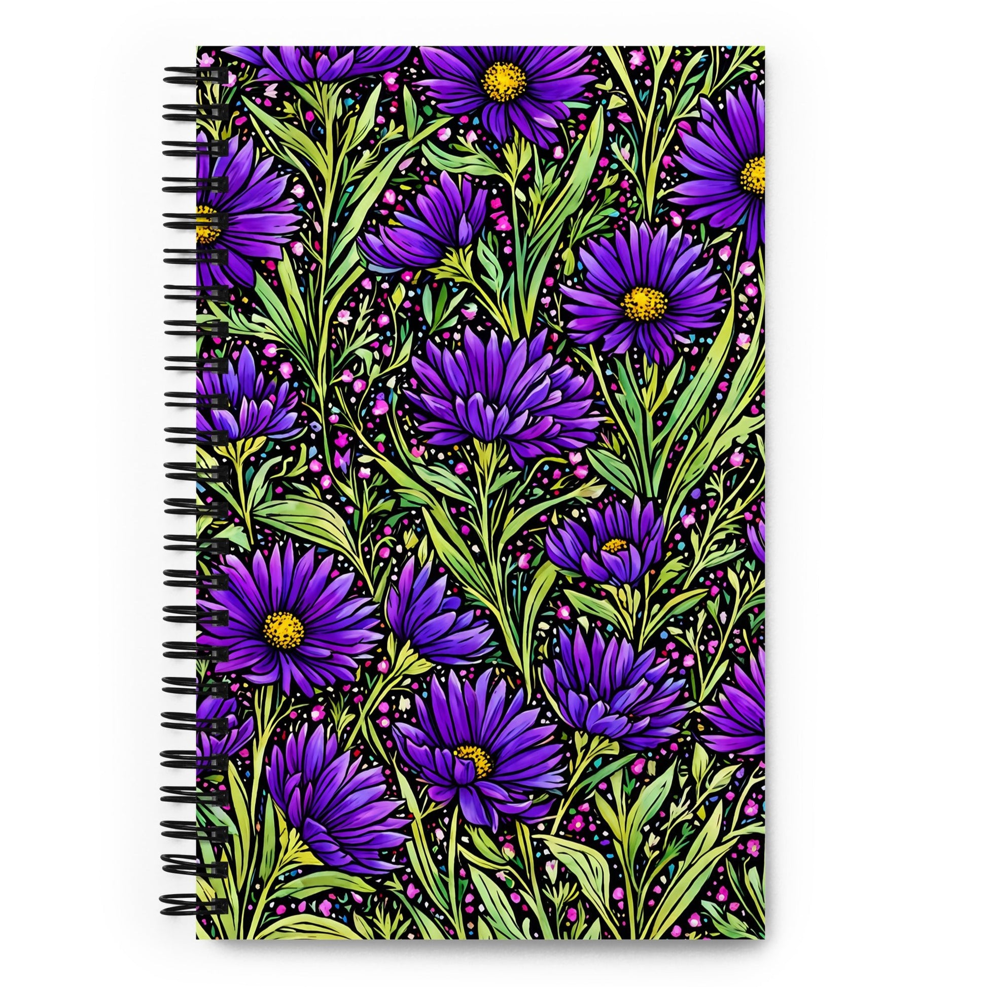 Purple Wildflowers II Spiral Notebook - Spiral Notebooks - Discovery Co.