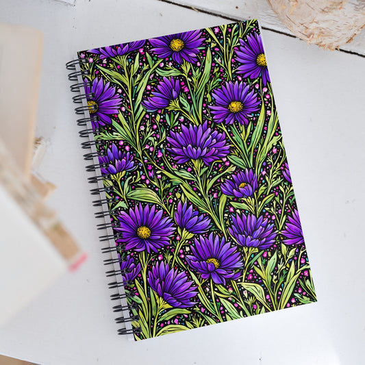 Purple Wildflowers II Spiral Notebook - Spiral Notebooks - Discovery Co.