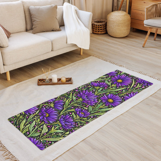 Purple Wildflowers II Yoga Mat - Yoga Mat - Discovery Co.