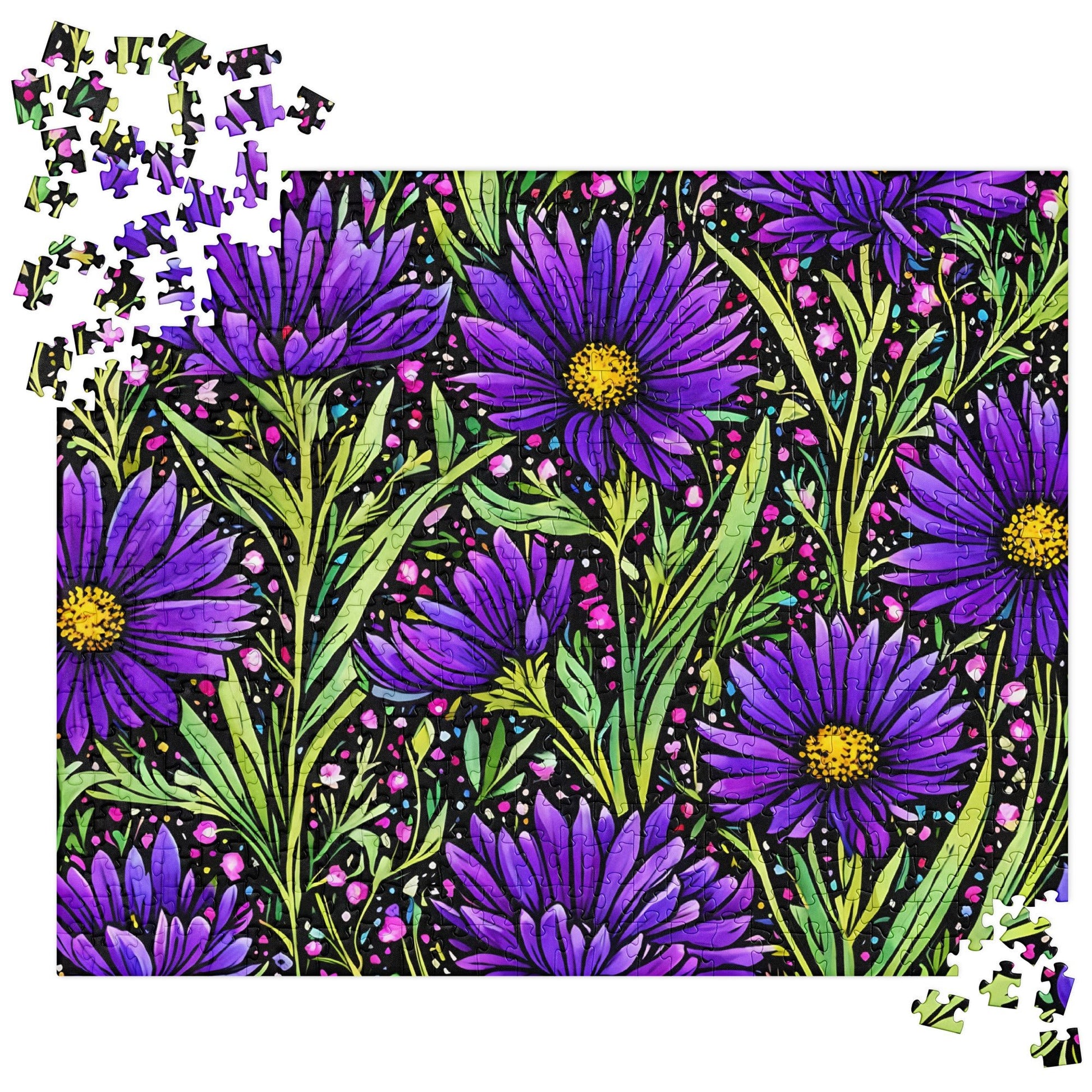 Purple Wildflowers Jigsaw Puzzle - Puzzle - Discovery Co.