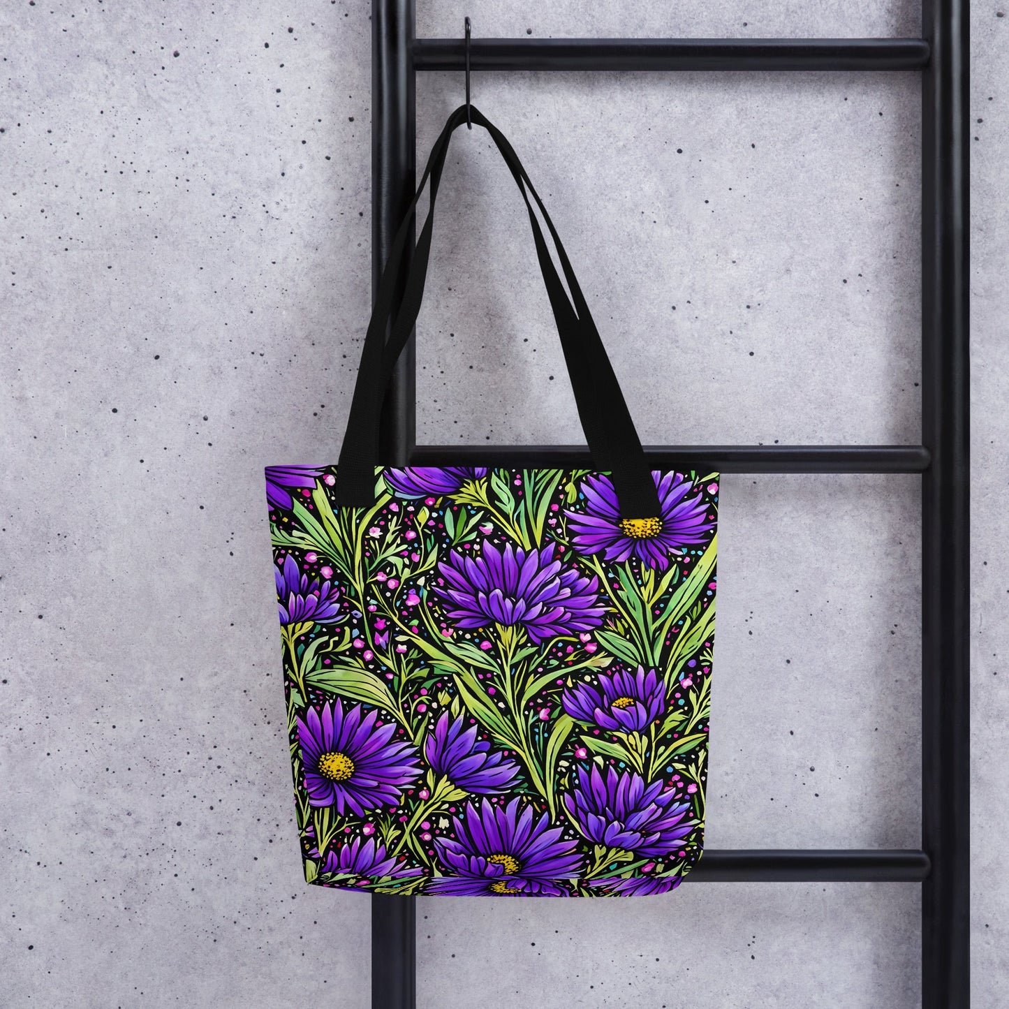 Purple Wildflowers Tote Bag - Tote Bags - Discovery Co.