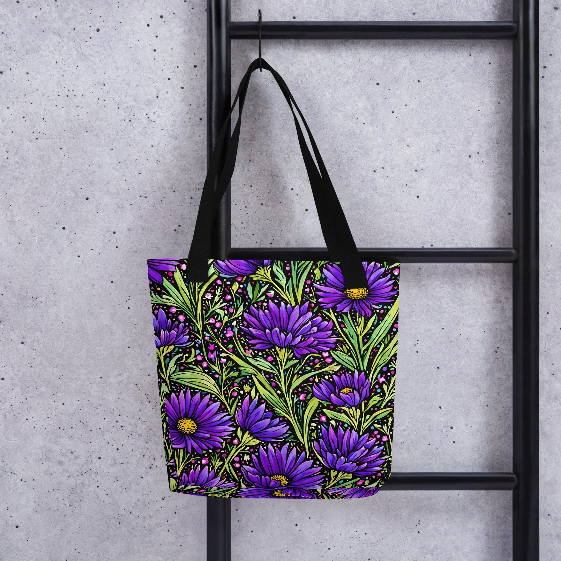 Purple Wildflowers Tote Bag - Tote Bags - Discovery Co.
