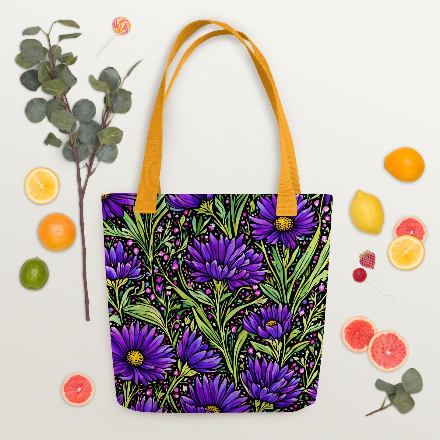 Purple Wildflowers Tote Bag - Tote Bags - Discovery Co.