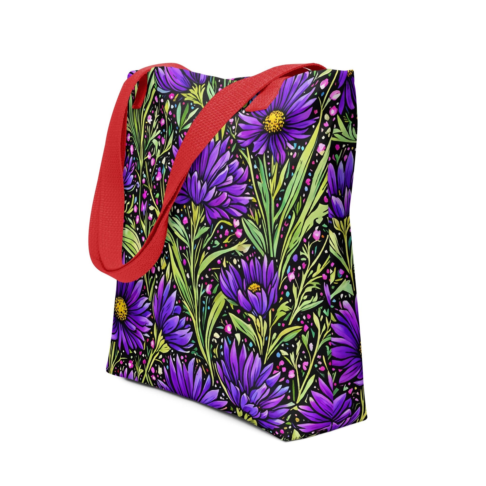Purple Wildflowers Tote Bag - Tote Bags - Discovery Co.