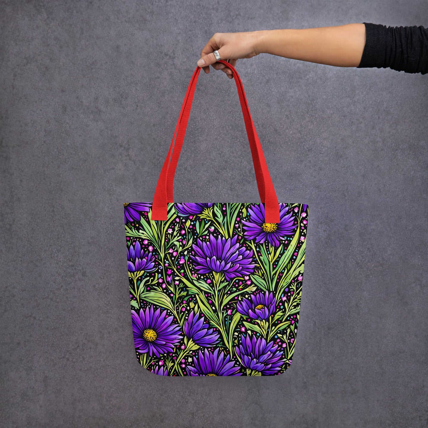 Purple Wildflowers Tote Bag - Tote Bags - Discovery Co.