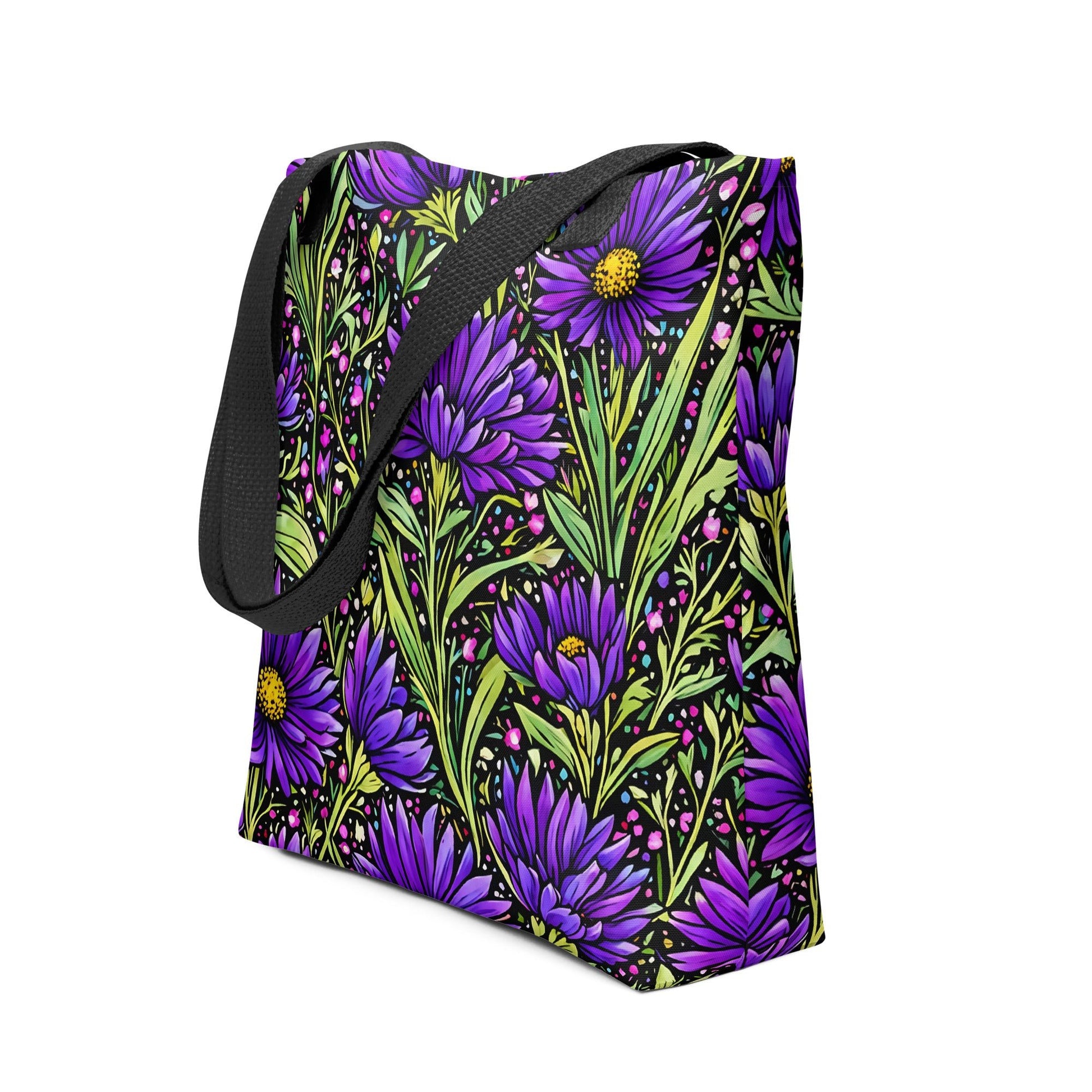 Purple Wildflowers Tote Bag - Tote Bags - Discovery Co.