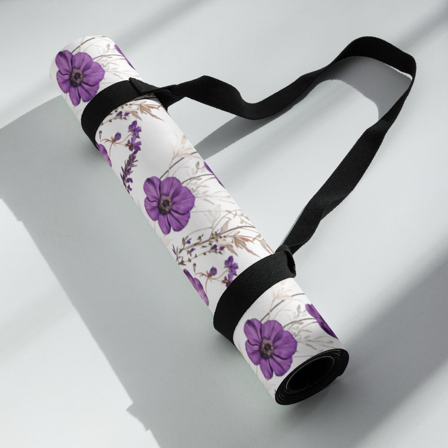 Purple Wildflowers Yoga Mat - Yoga Mat - Discovery Co.