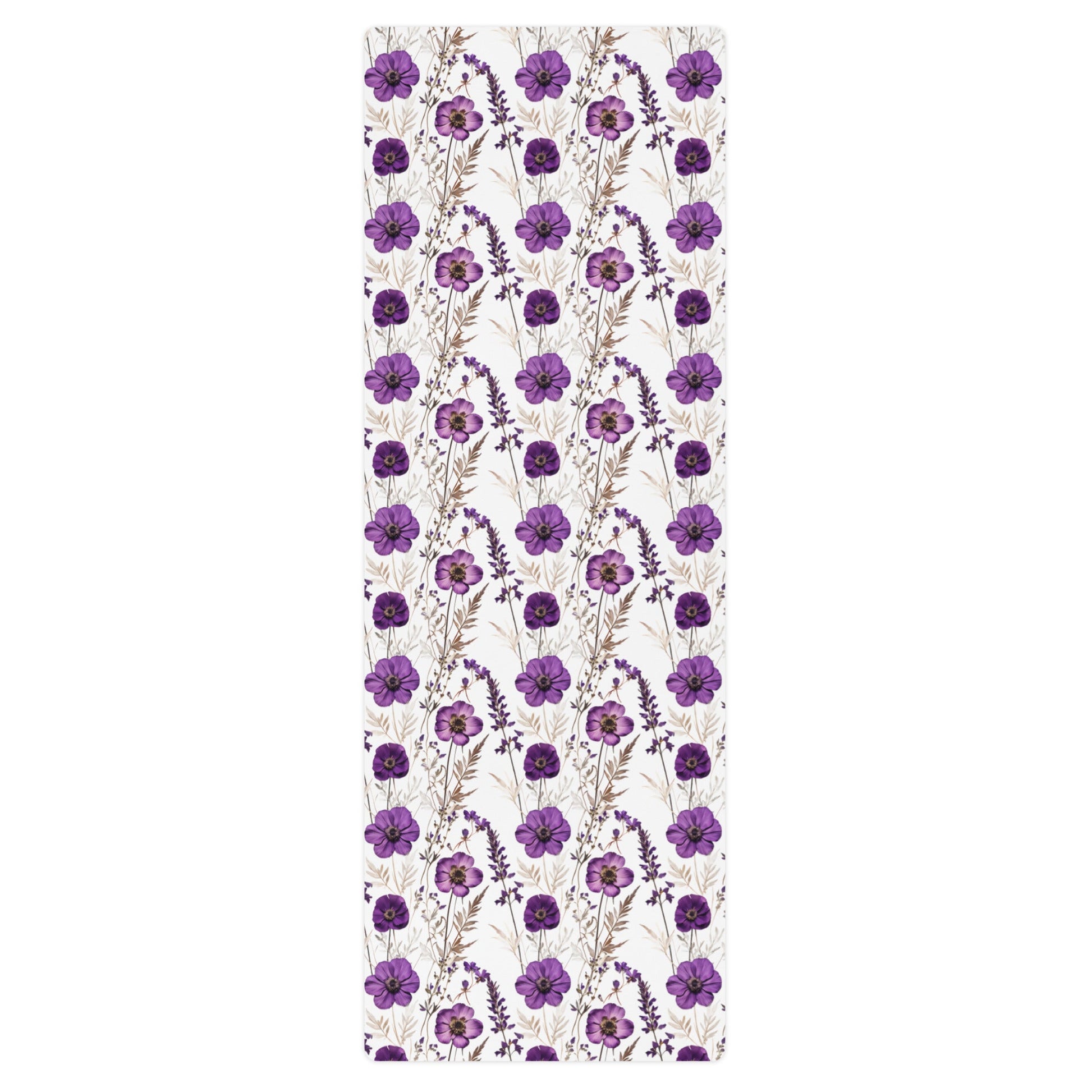 Purple Wildflowers Yoga Mat - Yoga Mat - Discovery Co.