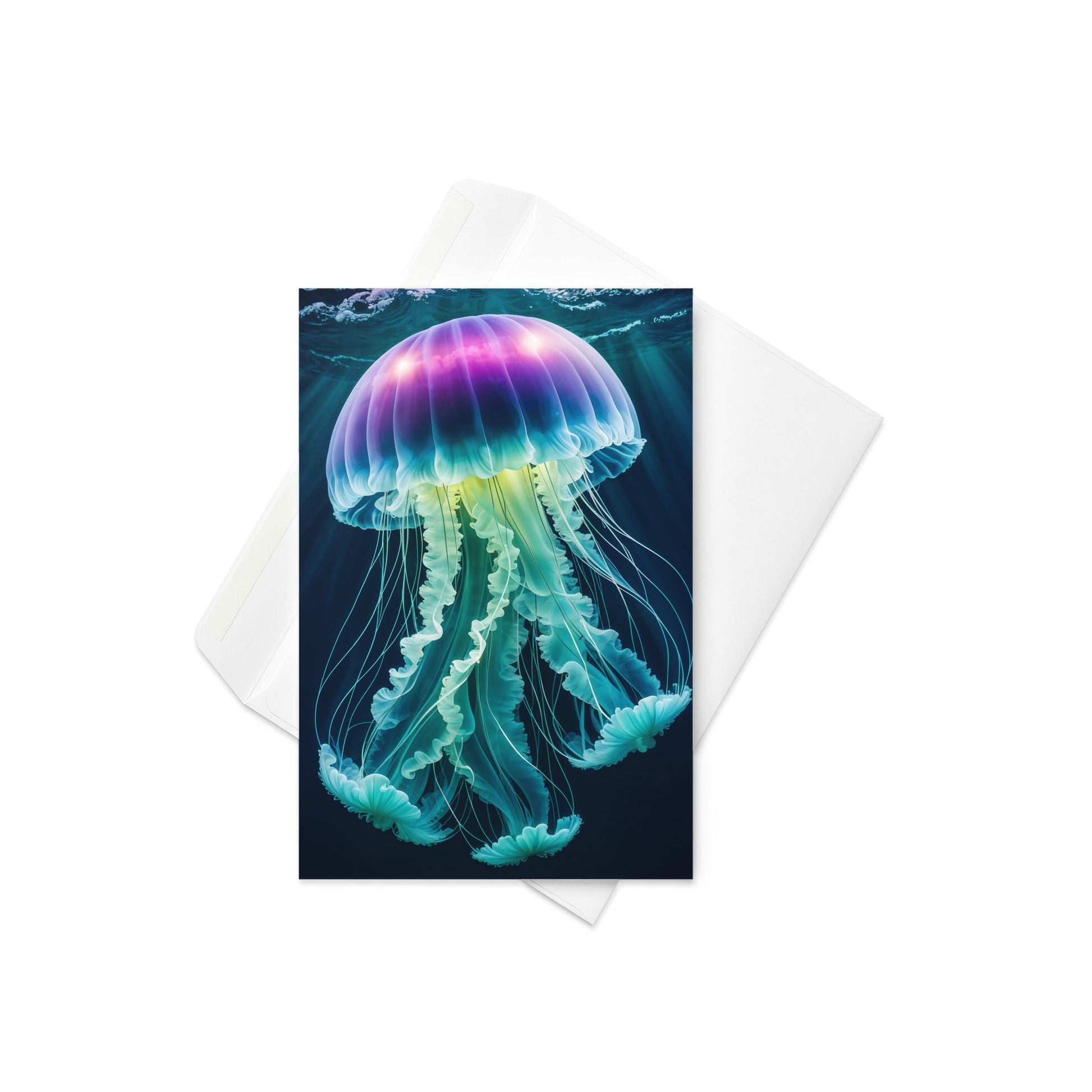 Rainbow Jellyfish Greeting Card - Greeting Card - Discovery Co.