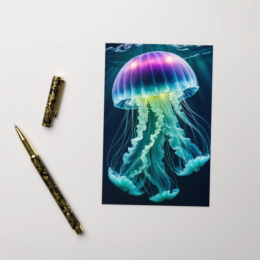 Rainbow Jellyfish Greeting Card - Greeting Card - Discovery Co.