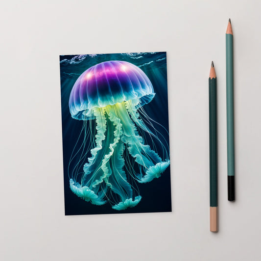 Rainbow Jellyfish Standard Postcard - Post Cards - Discovery Co.