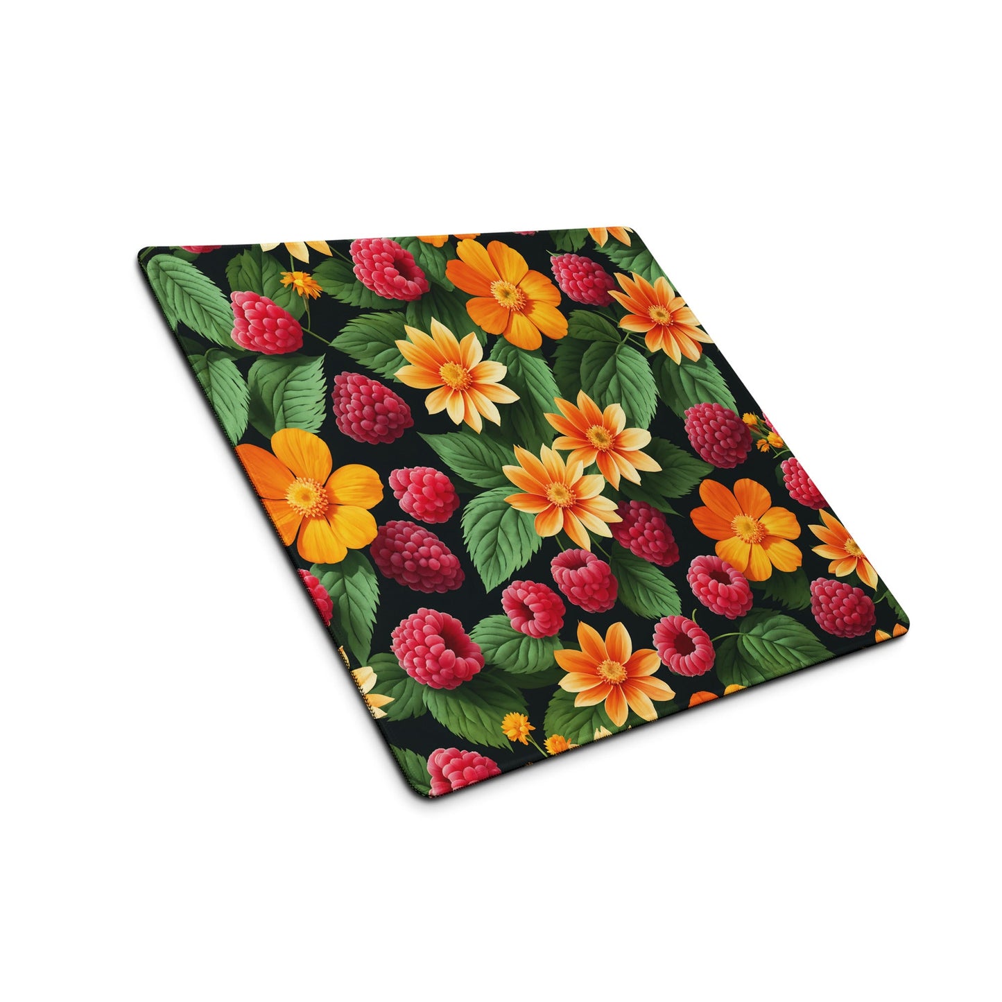 Raspberries and Yellow Flowers Gaming Mouse Pad - Mouse Pads - Discovery Co.