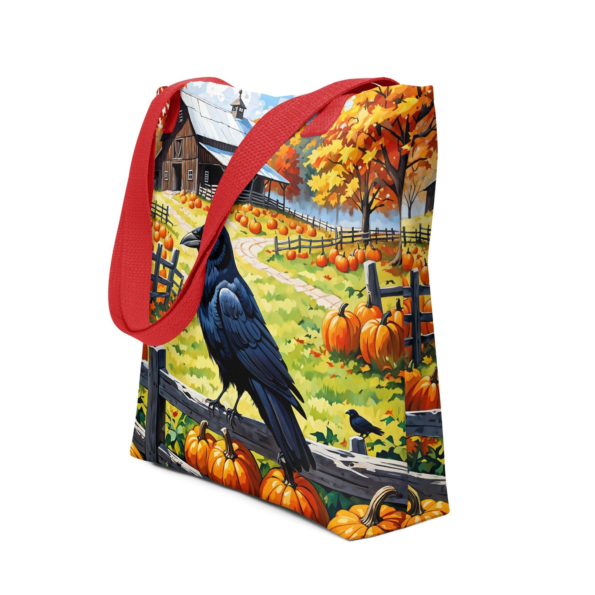 Raven and Pumpkins Tote Bag - Tote Bags - Discovery Co.