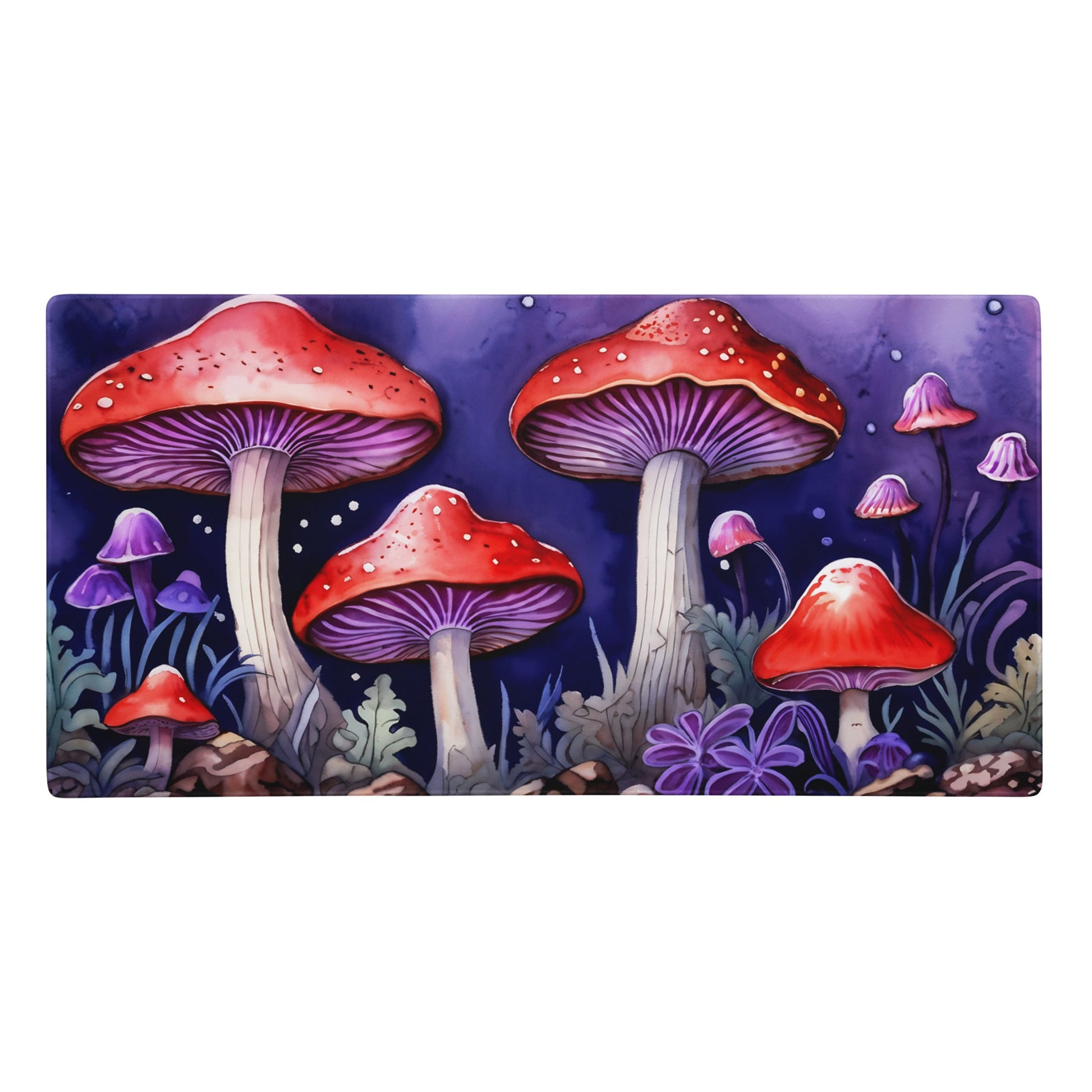 Red and Purple Forest Mushrooms Gaming Mouse Pad - Mouse Pads - Discovery Co.