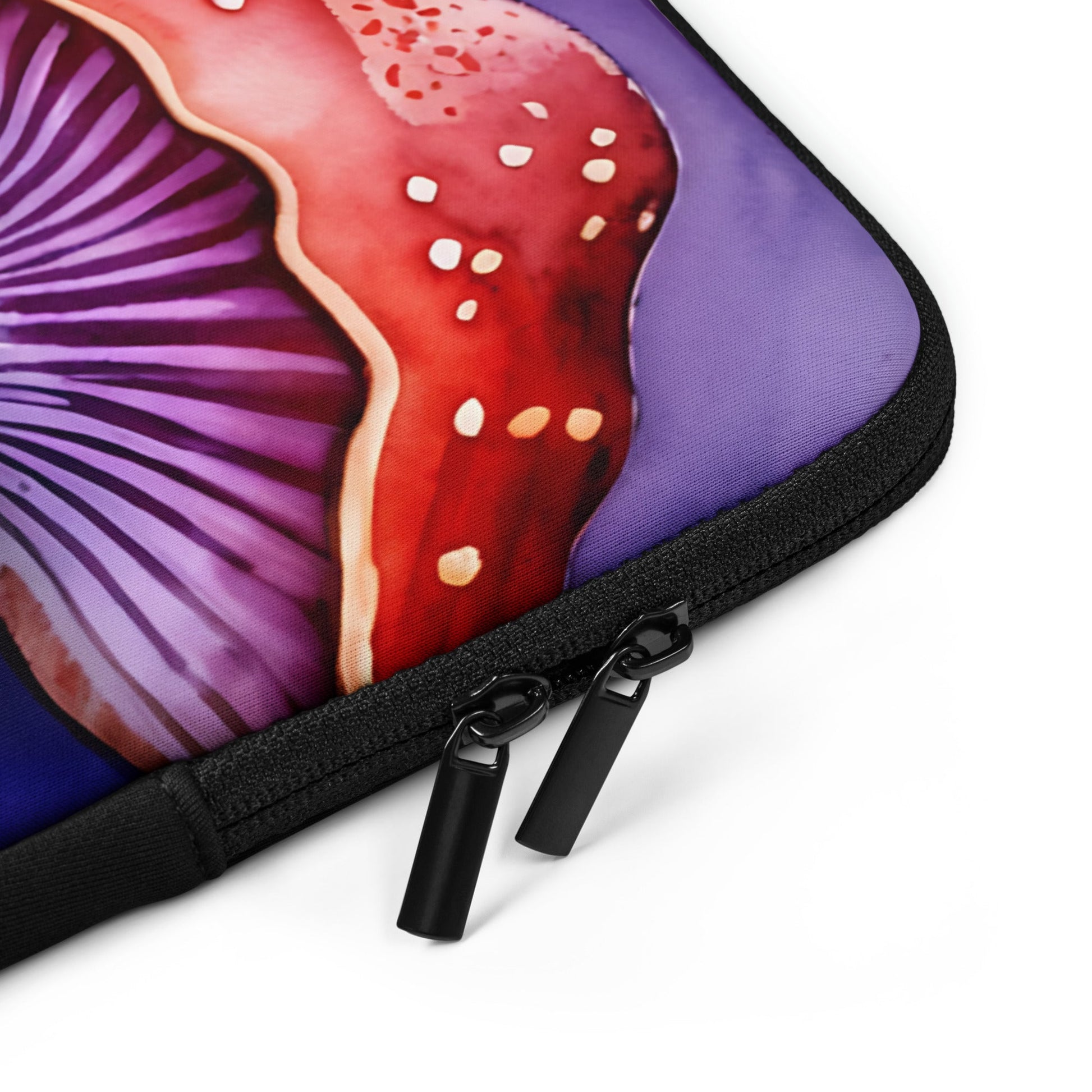 Red and Purple Forest Mushrooms Laptop Sleeve - Laptop Cases - Discovery Co.