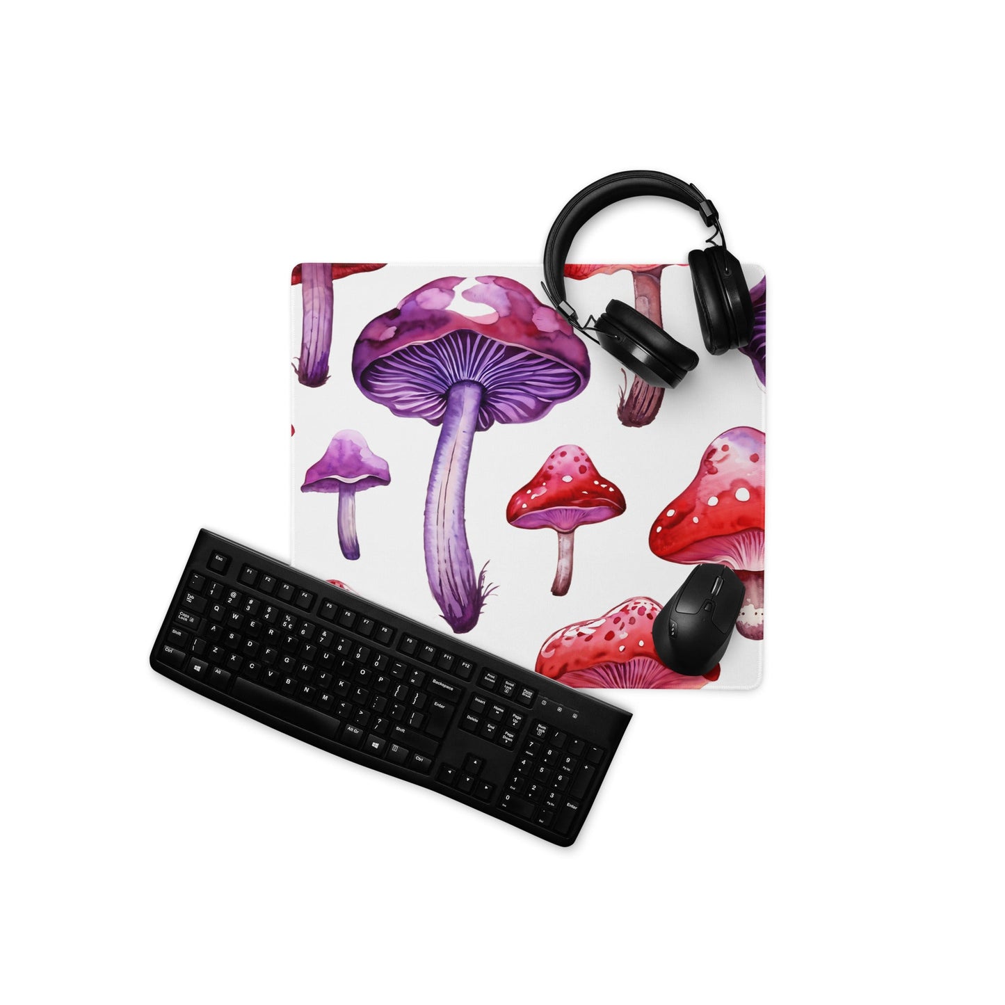 Red and Purple Mushrooms Gaming Mouse Pad - Mouse Pads - Discovery Co.