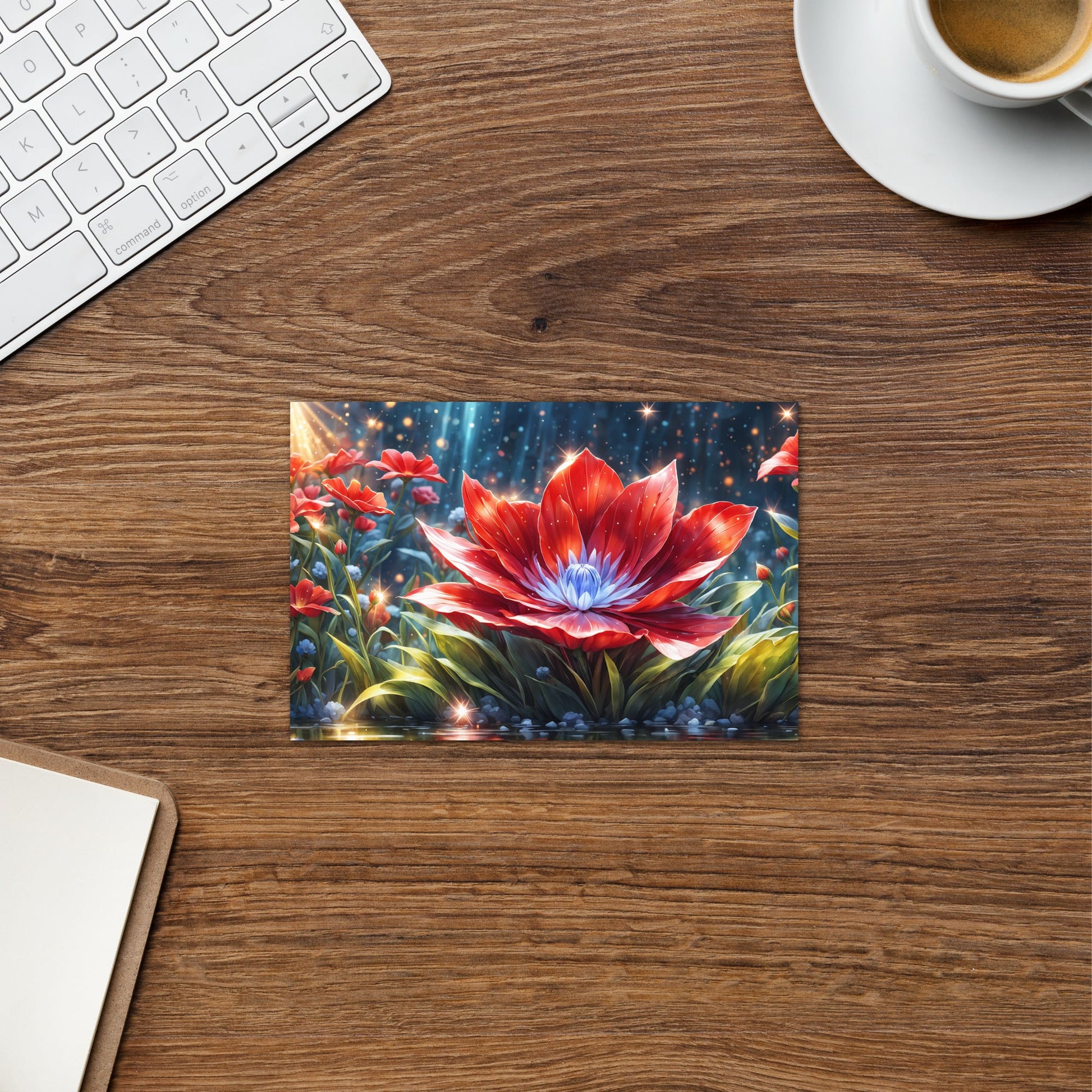 Red Flower Greeting Card - Greeting Card - Discovery Co.