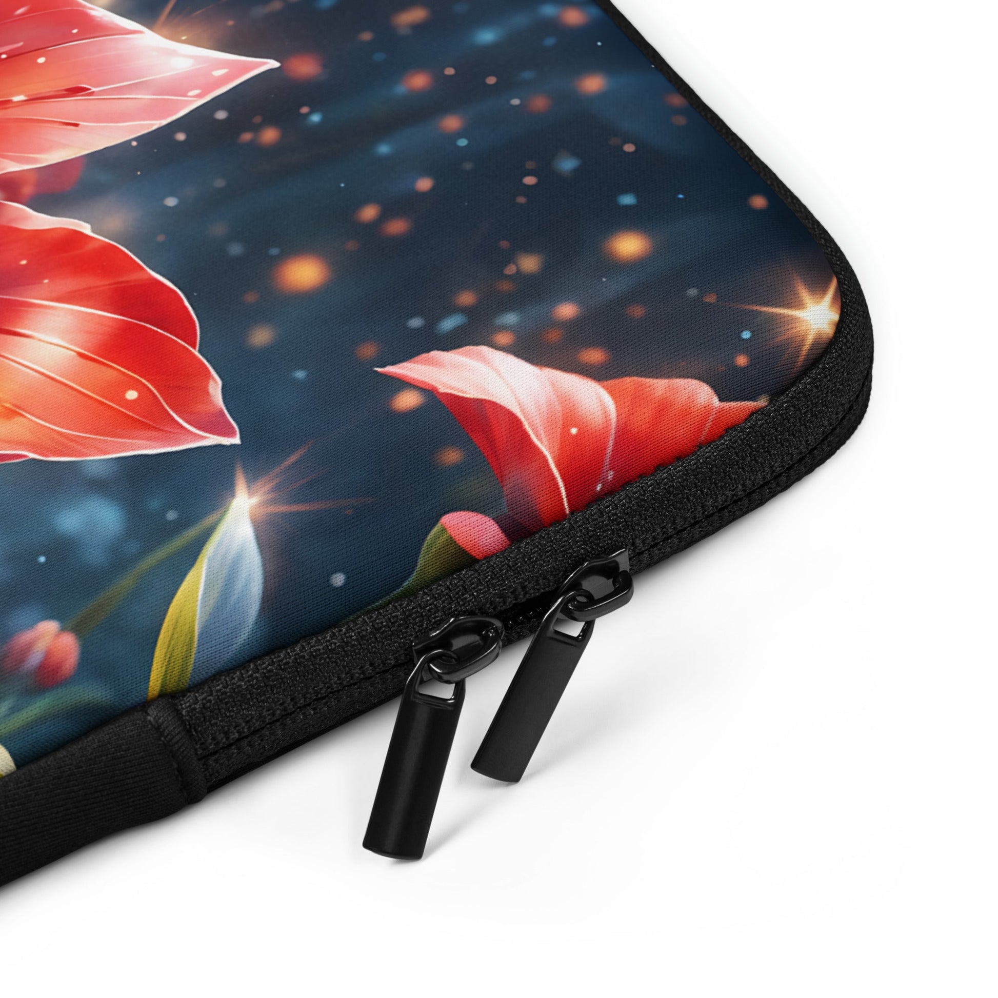 Red Flower Laptop Sleeve - Laptop Cases - Discovery Co.