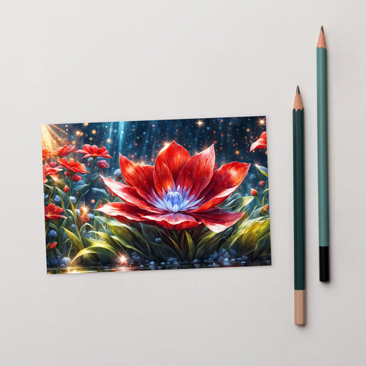 Red Flower Standard Postcard - Post Cards - Discovery Co.