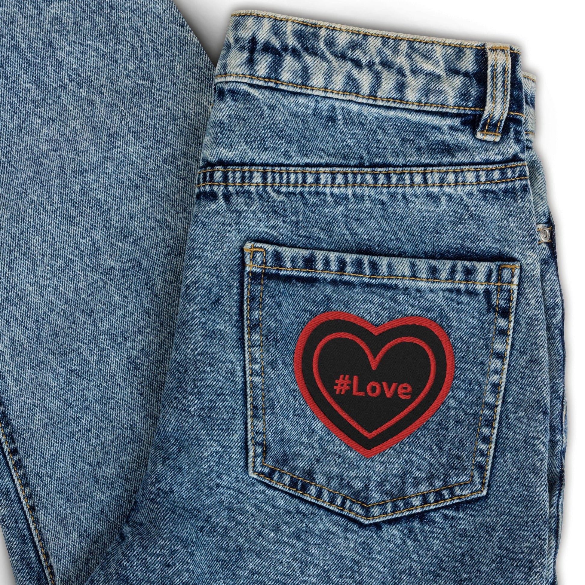 Red #Love Heart Embroidered Patches - Embroidered Patches - Discovery Co.