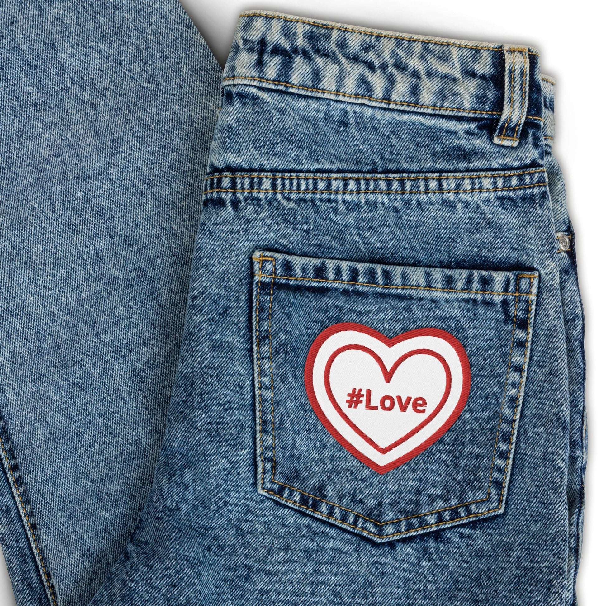 Red #Love Heart Embroidered Patches - Embroidered Patches - Discovery Co.