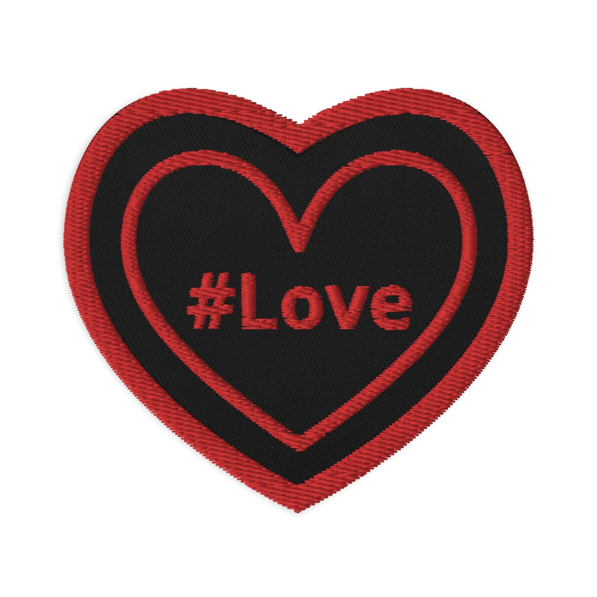 Red #Love Heart Embroidered Patches - Embroidered Patches - Discovery Co.