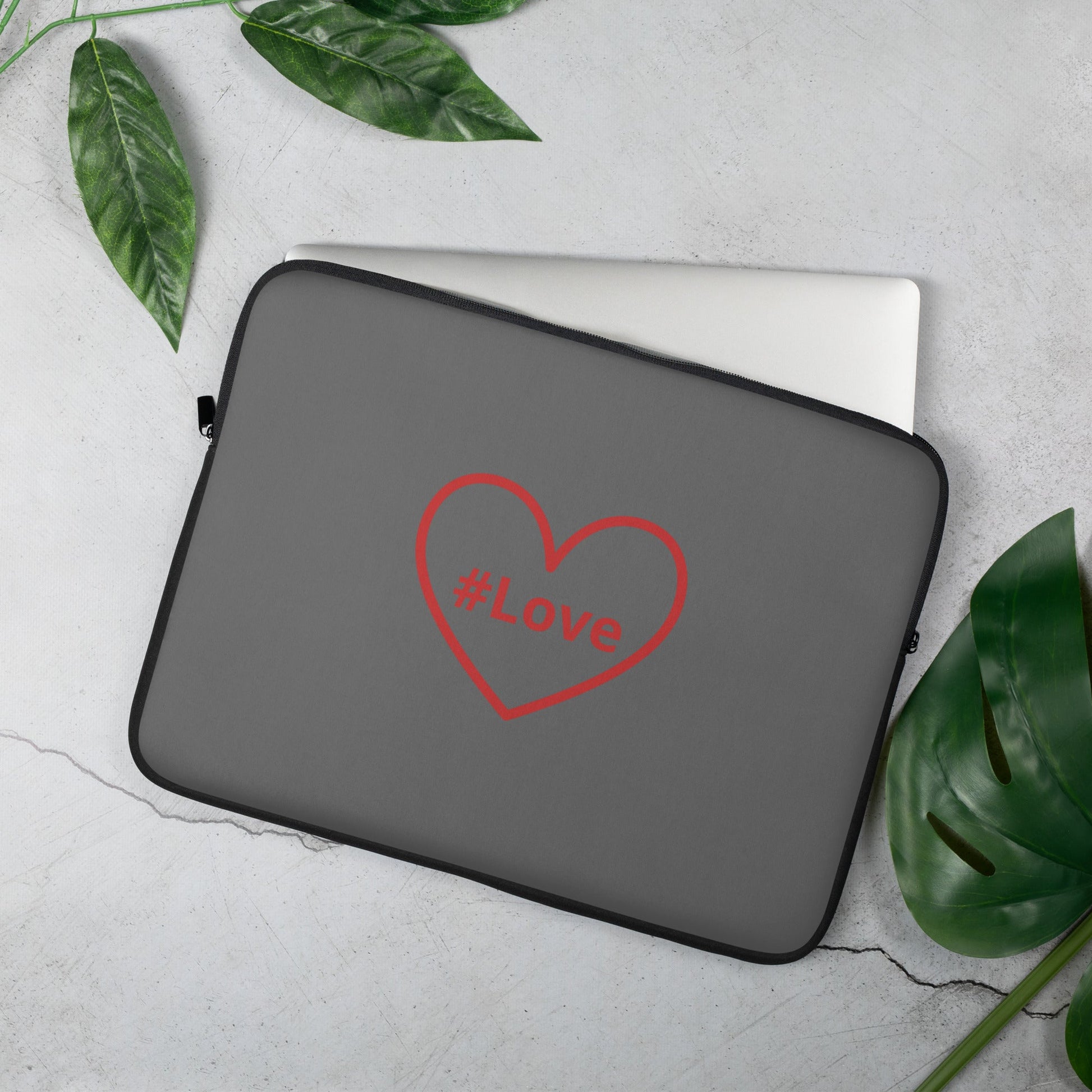 Red #Love Heart Laptop Sleeve - Laptop Cases - Discovery Co.