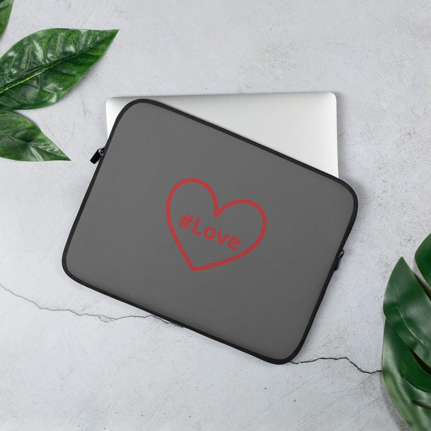 Red #Love Heart Laptop Sleeve - Laptop Cases - Discovery Co.