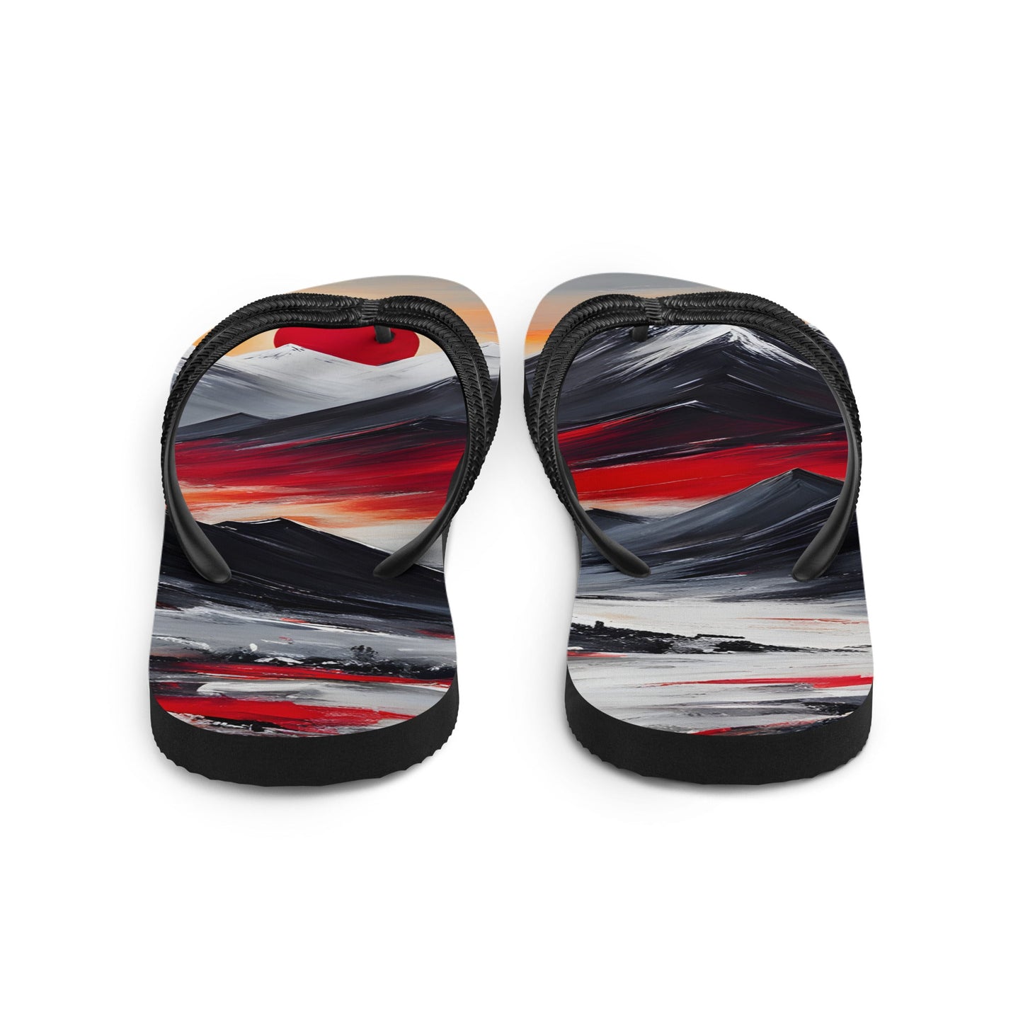 Red Sun Over Mountains Flip - Flops - Footwear - Discovery Co.