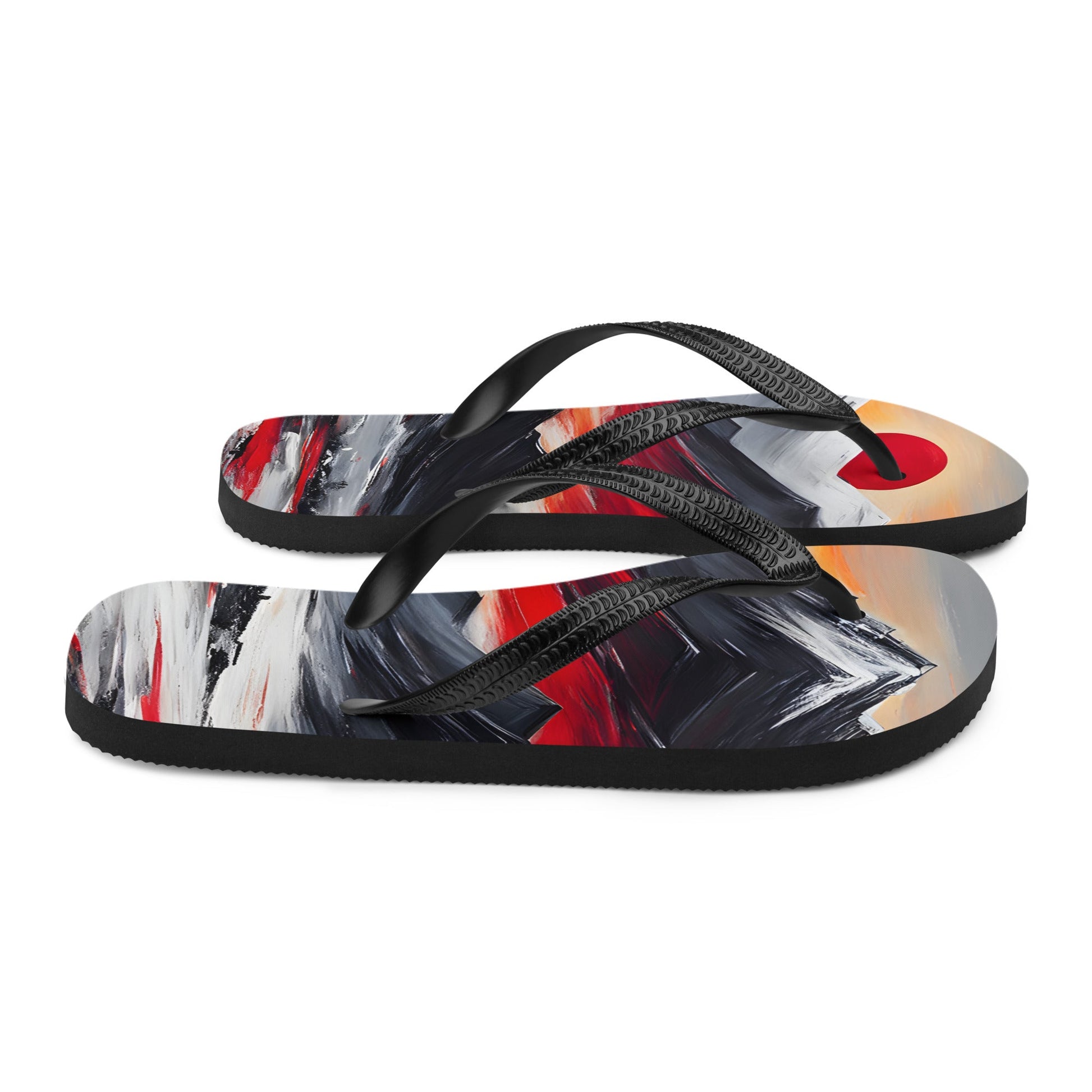 Red Sun Over Mountains Flip - Flops - Footwear - Discovery Co.