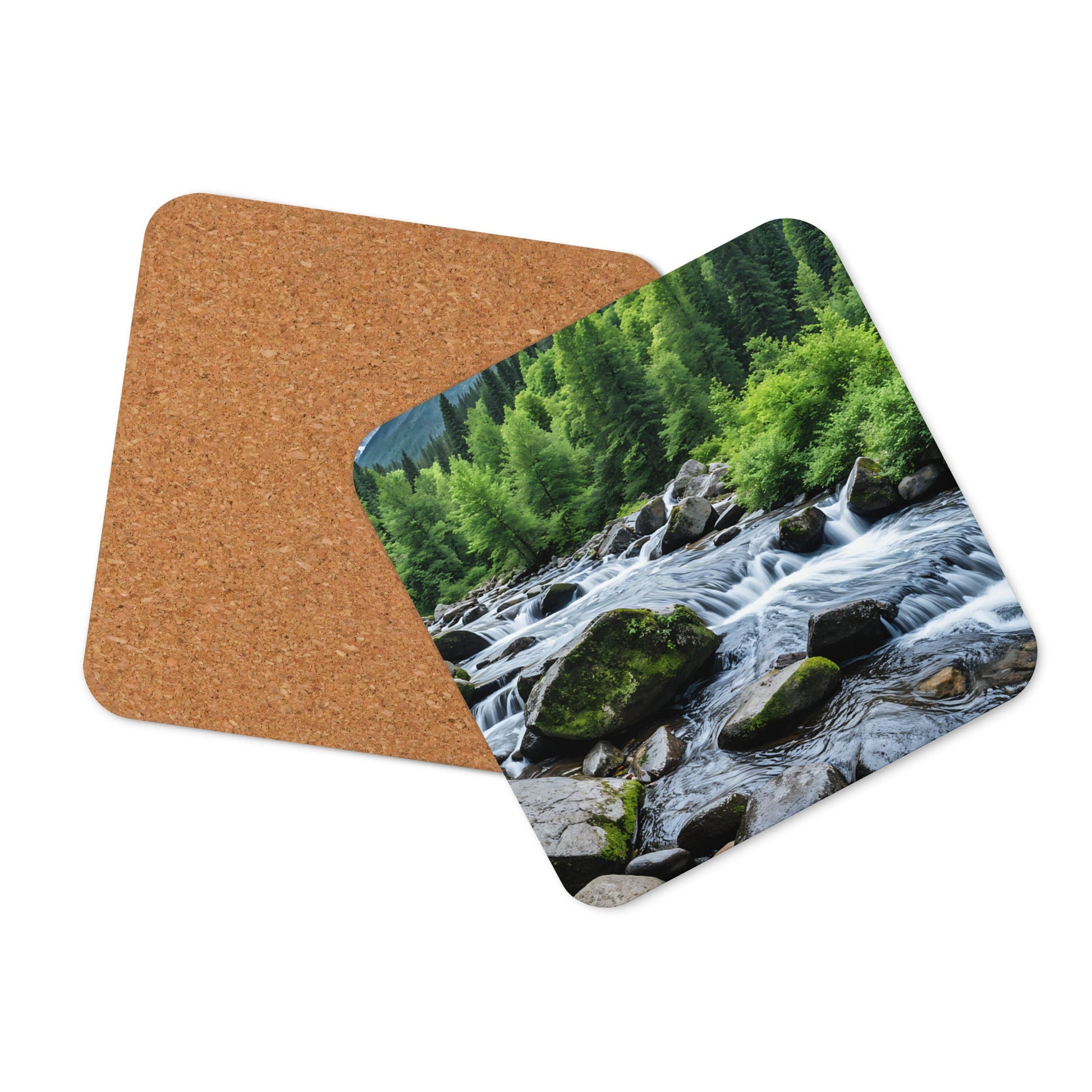 River In The Woods Cork - back Coaster - Coasters - Discovery Co.