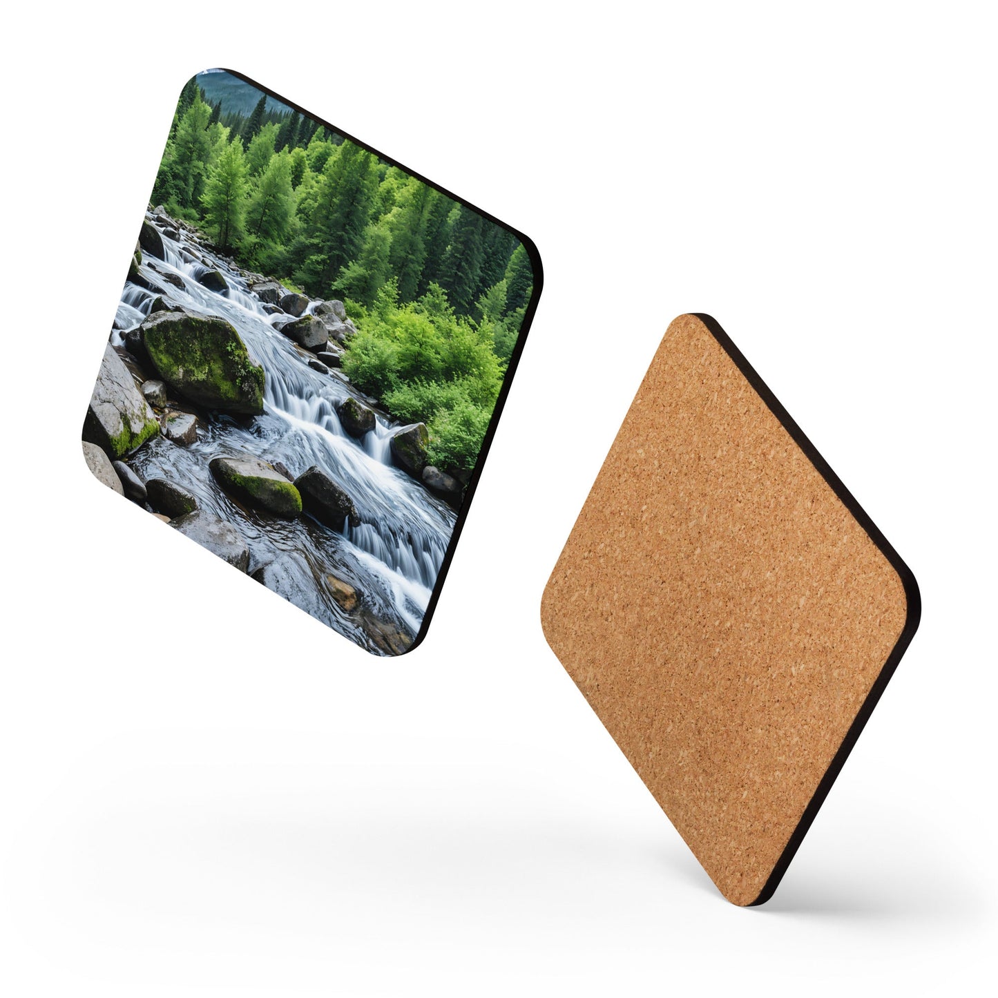 River In The Woods Cork - back Coaster - Coasters - Discovery Co.