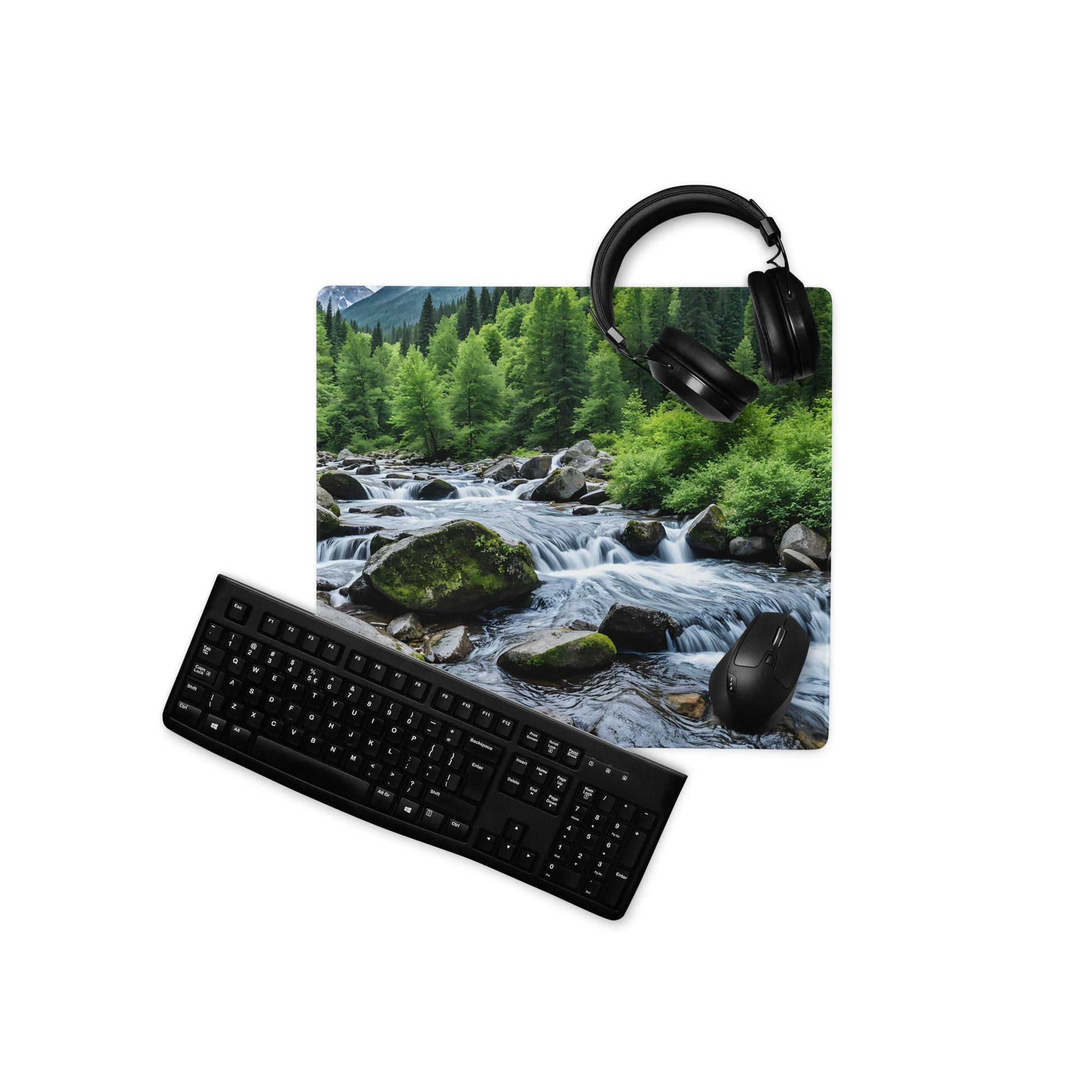 River In The Woods Gaming Mouse Pad - Mouse Pads - Discovery Co.