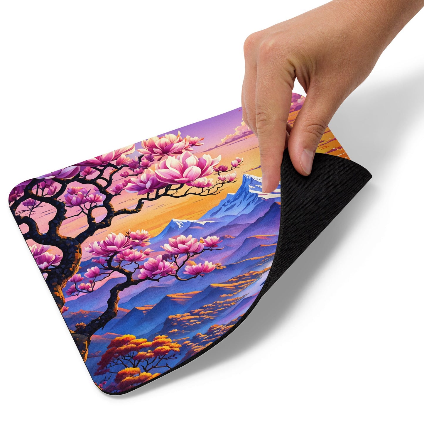 River Though Pink Landscape II Mouse Pad - Mouse Pads - Discovery Co.