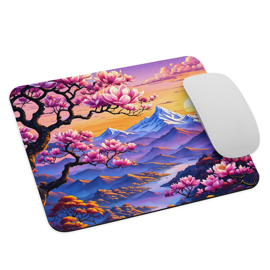 River Though Pink Landscape II Mouse Pad - Mouse Pads - Discovery Co.