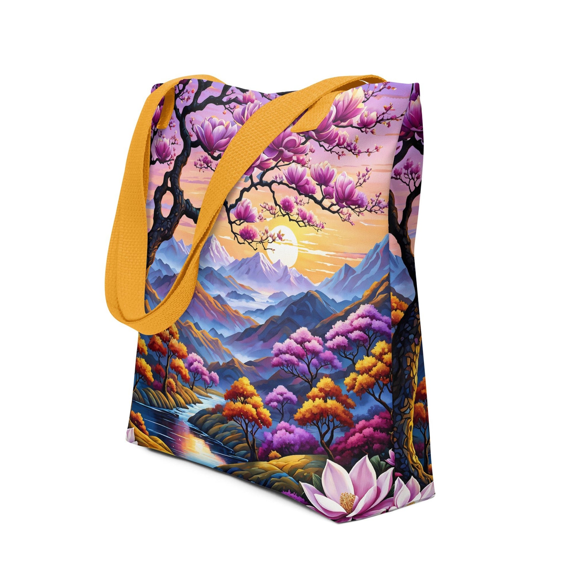 River Though Pink Valley II Tote Bag - Tote Bags - Discovery Co.