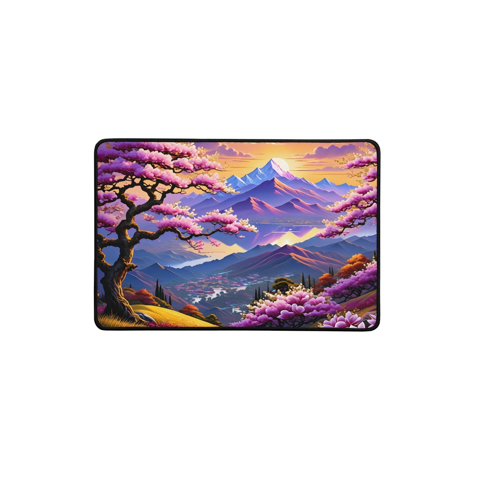 River Though Pink Valley III Desk Mat - Mouse Pads - Discovery Co.
